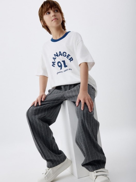 футболка оверсайз с принтом для мальчиков от бренда sela вид слева