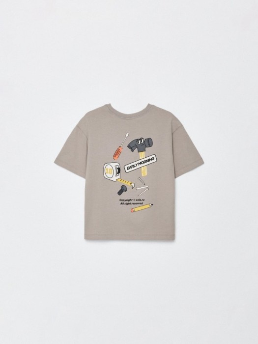 футболка оверсайз с принтом для мальчиков из россии вид сбоку