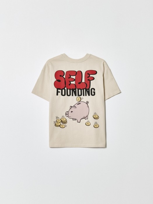 футболка оверсайз с принтом для мальчиков от бренда sela вид слева