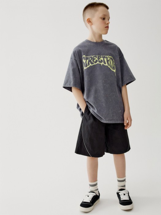 футболка оверсайз с принтом для мальчиков по цене 1299 руб вид справа