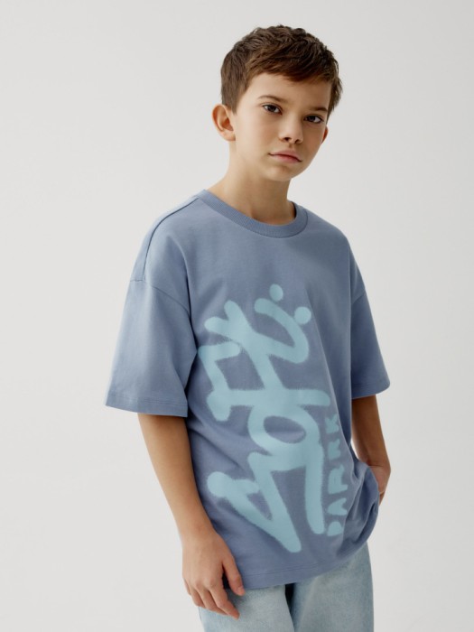 футболка оверсайз с принтом для мальчиков 4610517595409 фотография