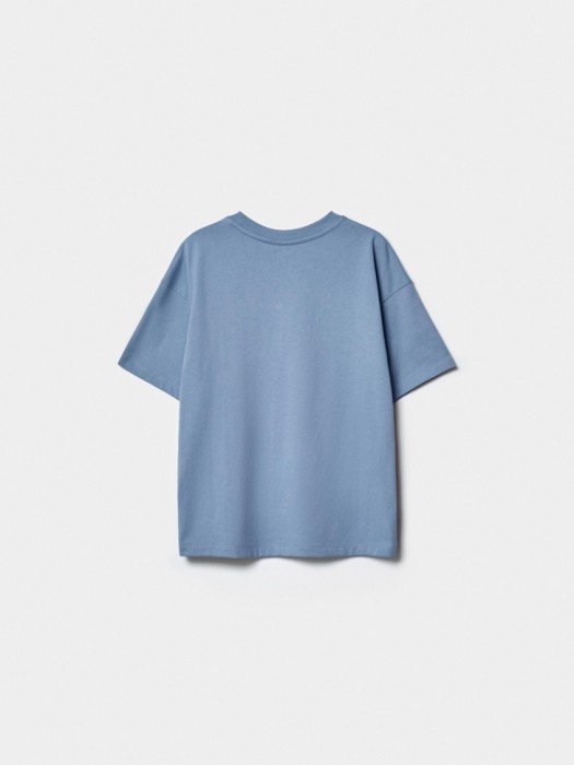 футболка оверсайз с принтом для мальчиков из хлопка спереди