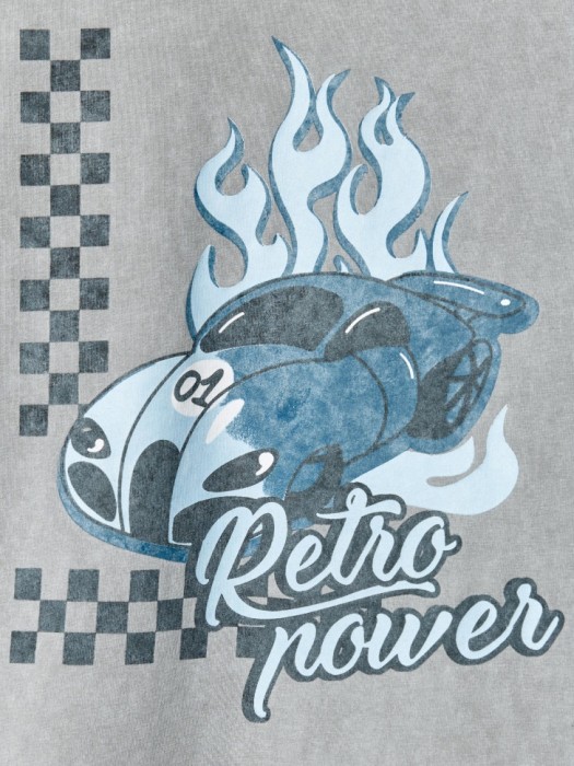 футболка оверсайз с принтом для мальчиков из россии вид сбоку