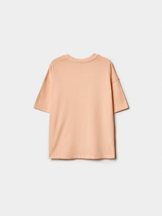 футболка оверсайз с принтом для мальчиков от бренда sela вид слева