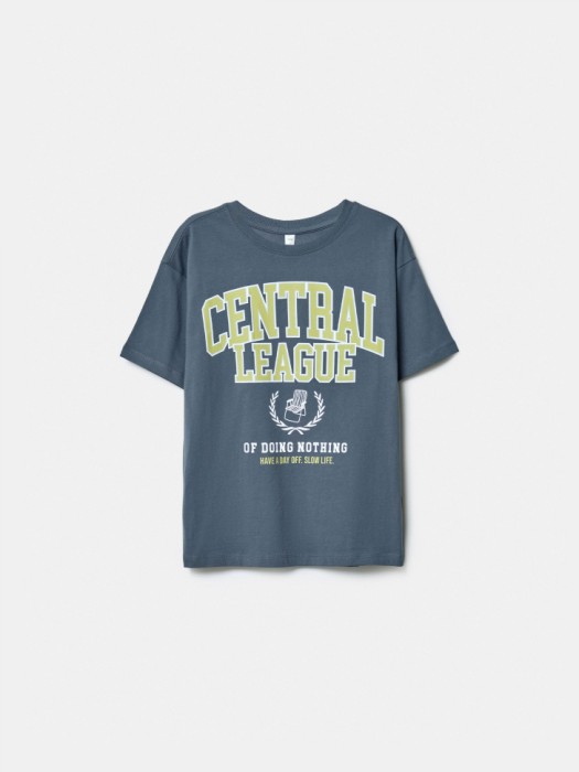 футболка оверсайз с принтом для мальчиков по цене 799 руб вид справа