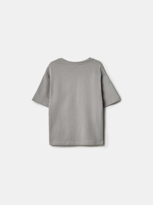 футболка оверсайз с принтом для мальчиков из хлопка спереди