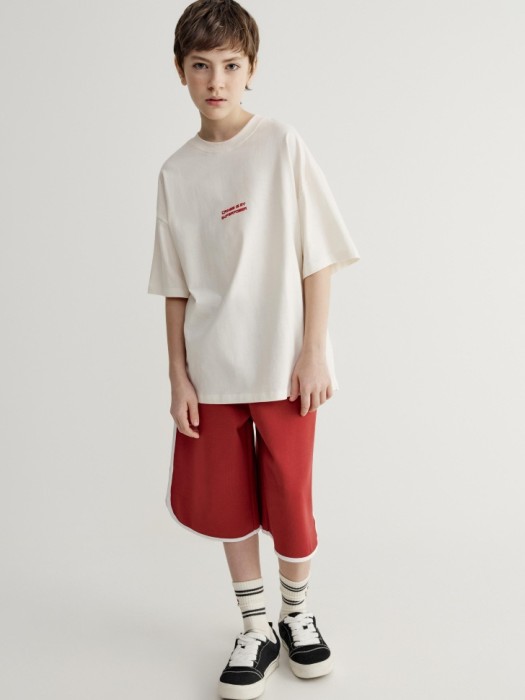 футболка оверсайз с принтом для мальчиков от бренда sela вид слева