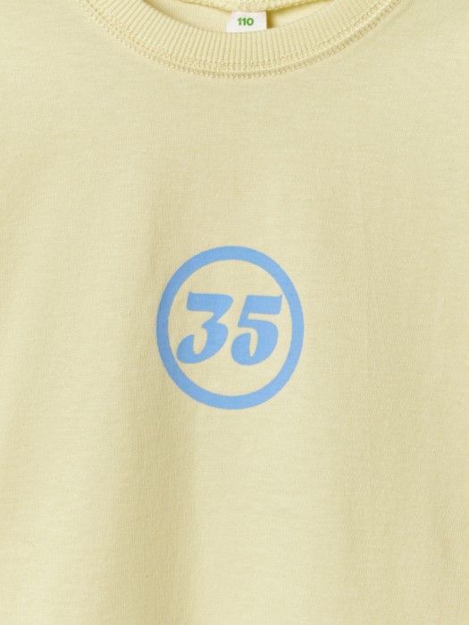 футболка оверсайз с принтом для мальчиков из хлопка спереди