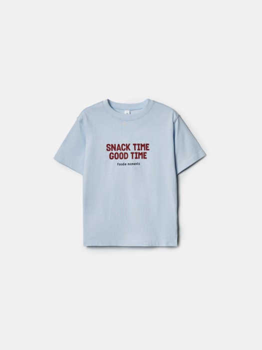 футболка оверсайз с принтом для мальчиков по цене 599 руб вид справа