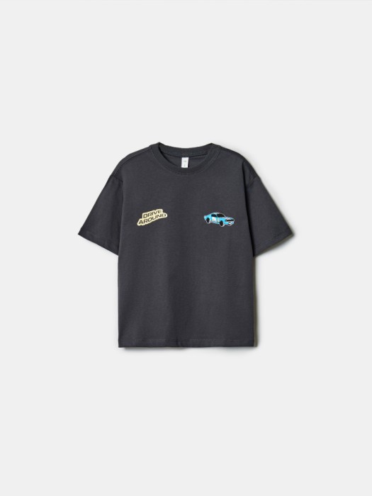 футболка оверсайз с принтом для мальчиков из россии вид сбоку