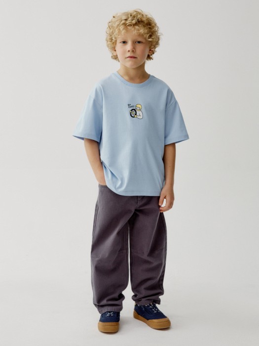 футболка оверсайз с принтом для мальчиков от бренда sela вид слева