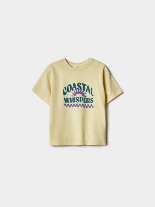 футболка оверсайз с принтом для мальчиков по цене 699 руб вид справа