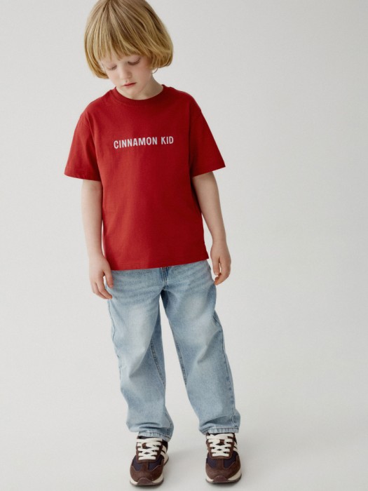 футболка оверсайз с принтом для мальчиков от бренда sela вид слева