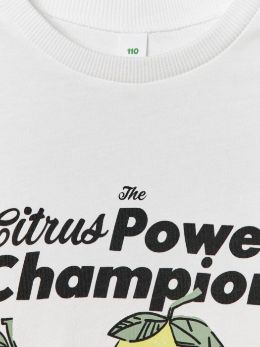 футболка оверсайз с принтом для мальчиков из хлопка спереди