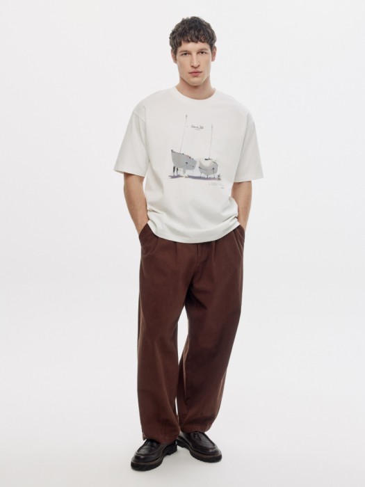 футболка оверсайз с принтом из коллекции art people с алексеем ланцевым для взрослого возраста с изнаночной стороны