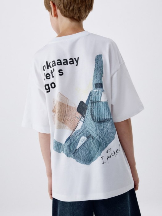 футболка оверсайз с принтом на спине детская 4680798110622 фотография