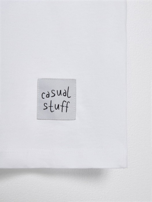 футболка оверсайз с принтом на спине детская из хлопка спереди