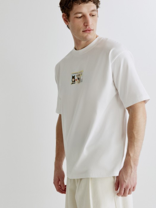 футболка оверсайз с принтом из россии вид сбоку