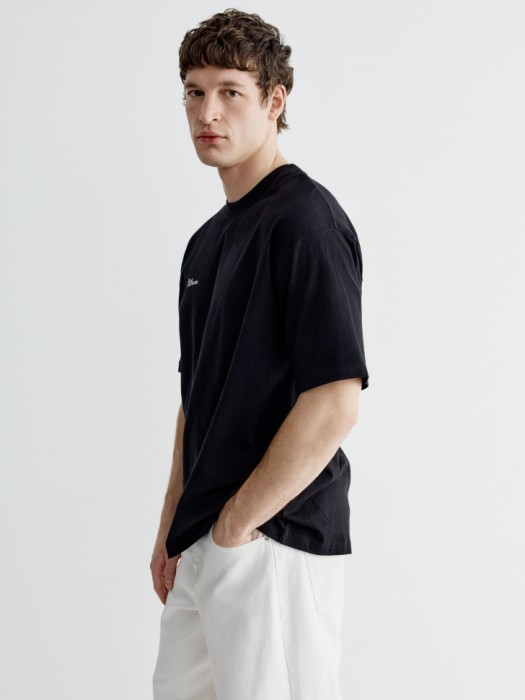 футболка оверсайз с принтом из россии вид сбоку