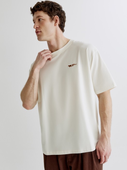 футболка оверсайз с принтом из россии вид сбоку