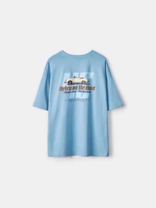 футболка оверсайз с принтом от бренда sela вид слева