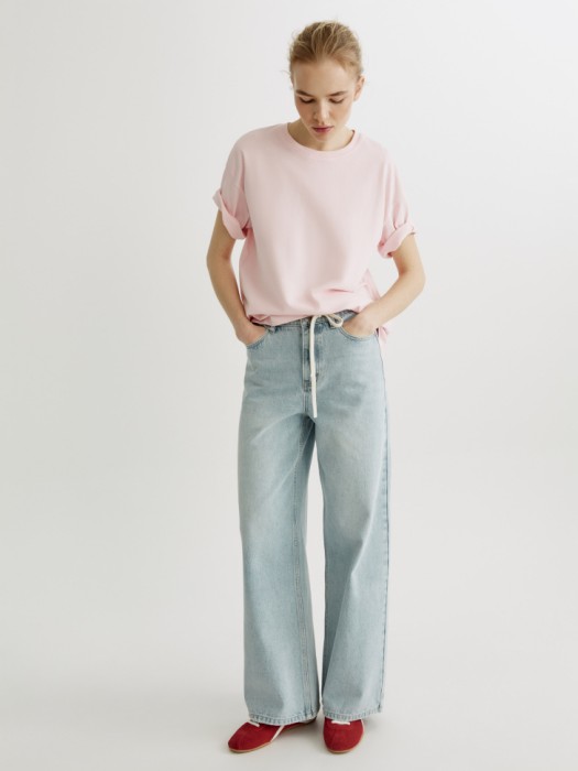 футболка оверсайз с принтом от бренда sela вид слева