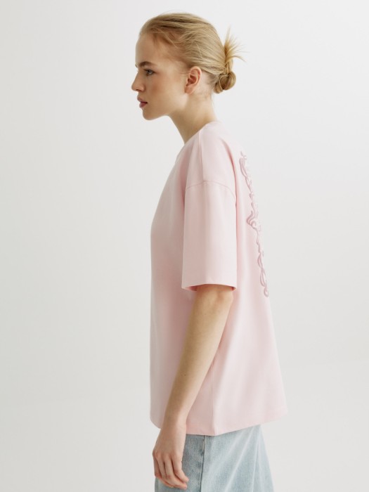 футболка оверсайз с принтом по цене 1999 руб вид справа