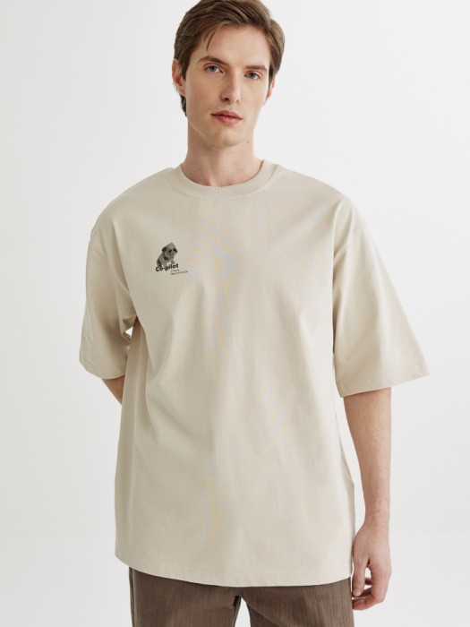 футболка оверсайз с принтом по цене 2299 руб вид справа