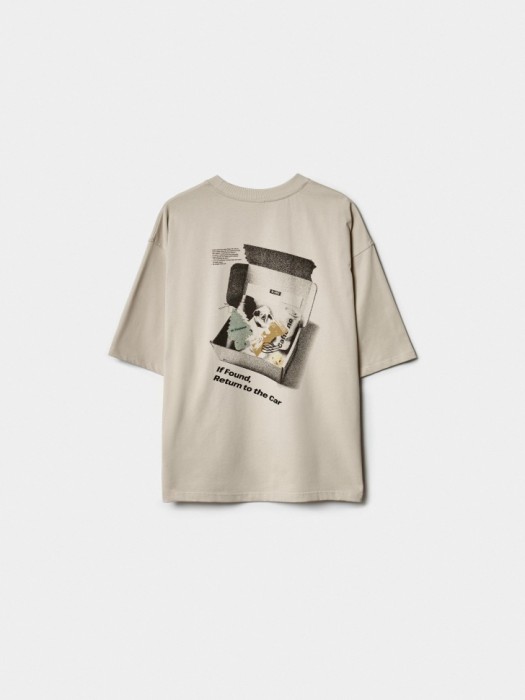 футболка оверсайз с принтом из хлопка спереди