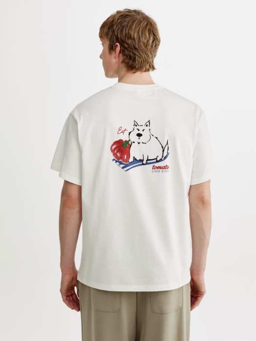 футболка оверсайз с принтом от бренда sela вид слева