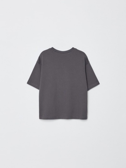 футболка оверсайз с вышивкой и принтом для мальчиков из россии вид сбоку