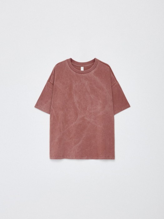 футболка оверсайз со стиркой детская по цене 799 руб вид справа