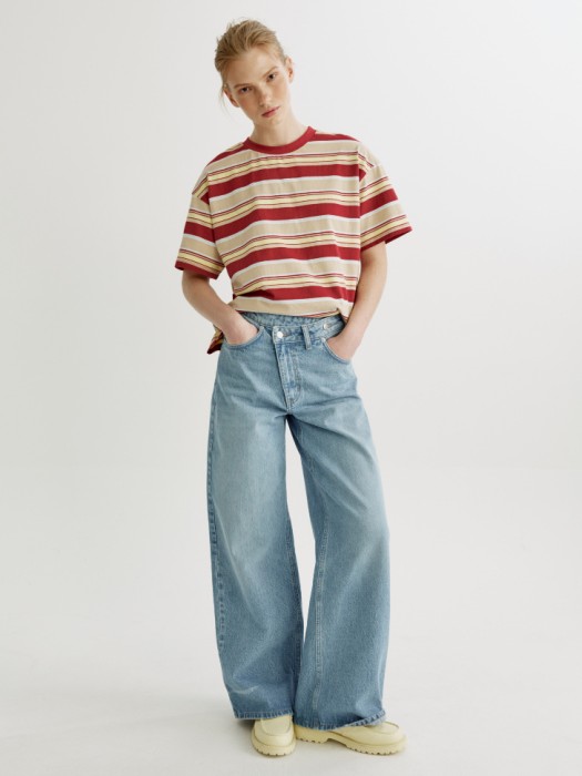 футболка оверсайз в полоску по цене 1999 руб вид справа