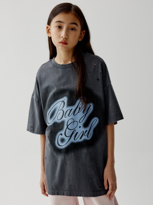 футболка оверсайз в стиле гранж для девочек 4610517486905 фотография