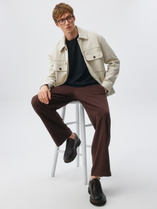 футболка peter regular fit базовая от бренда sela вид слева