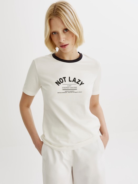 футболка приталенная с преппи-принтом 4610517791634 фотография