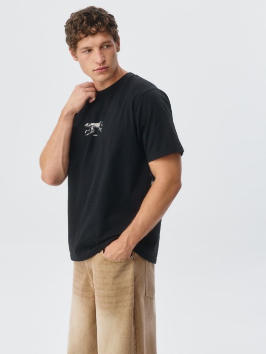 футболка regular fit с принтом по цене 999 руб вид справа