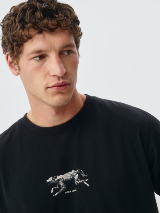 футболка regular fit с принтом из россии вид сбоку