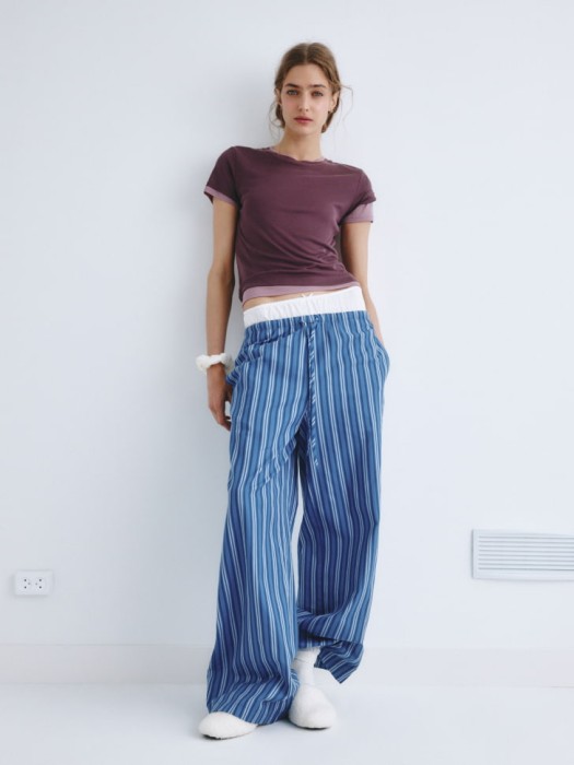 футболка с имитацией двуслойности из линейки  young от бренда sela вид слева