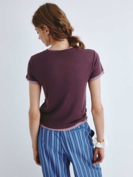 футболка с имитацией двуслойности из линейки  young по цене 1499 руб вид справа