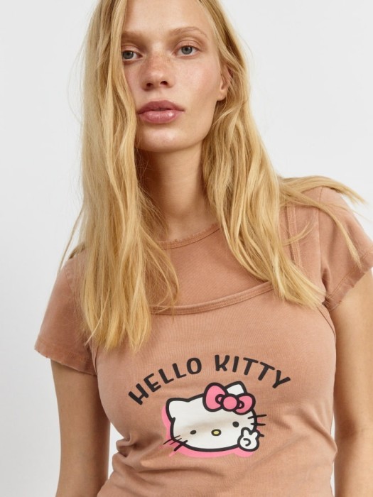 футболка с майкой на бретелях из линейки  young от бренда sela вид слева