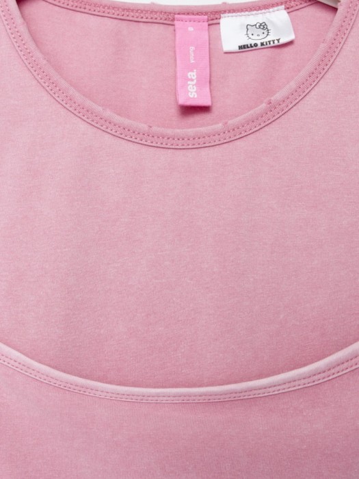 футболка с майкой на бретелях из линейки  young от 16 до 18 лет с изнаночной стороны