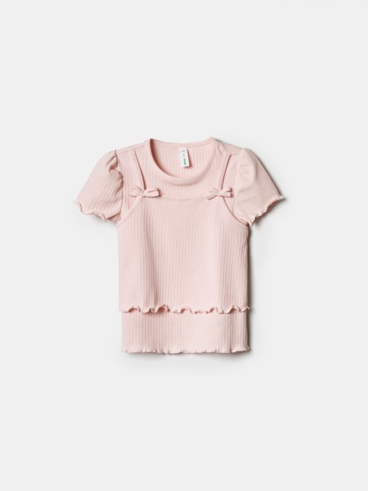 футболка с многослойным дизайном для девочек 4610517445445 фотография