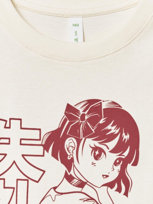 футболка с принтом аниме для девочек по цене 899 руб вид справа
