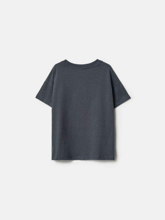 футболка с принтом аниме для девочек из хлопка спереди