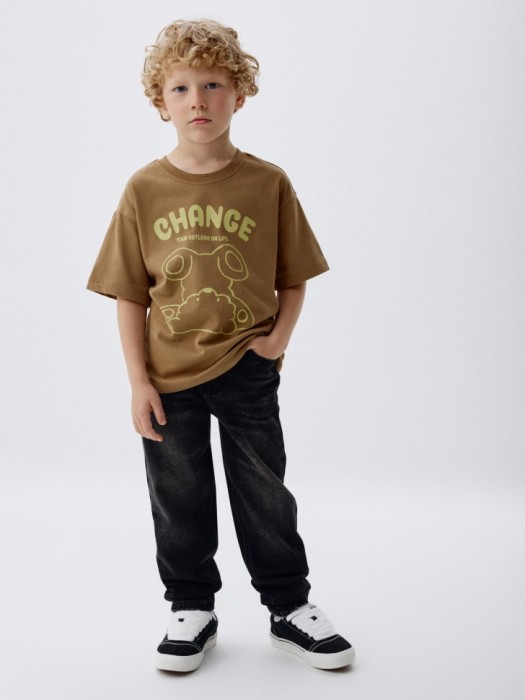 футболка с принтом детская от бренда sela вид слева