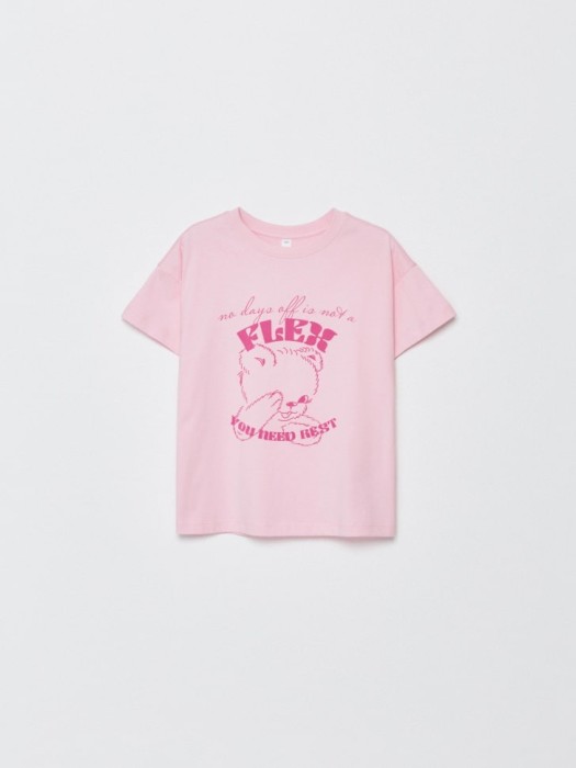 футболка с принтом для девочек по цене 499 руб вид справа