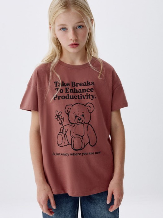 футболка с принтом для девочек 4680798558608 фотография