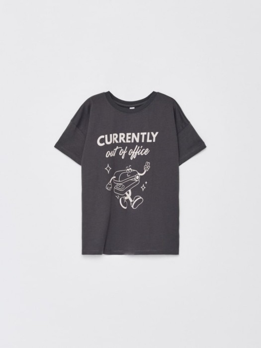 футболка с принтом для девочек по цене 599 руб вид справа