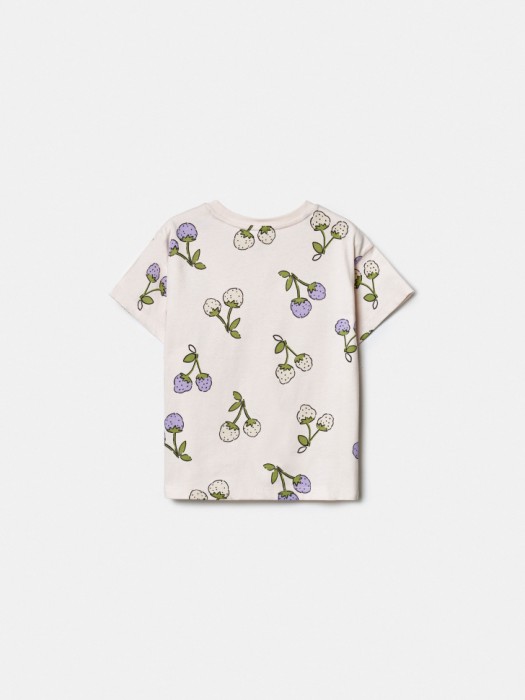 футболка с принтом для девочек от бренда sela вид слева